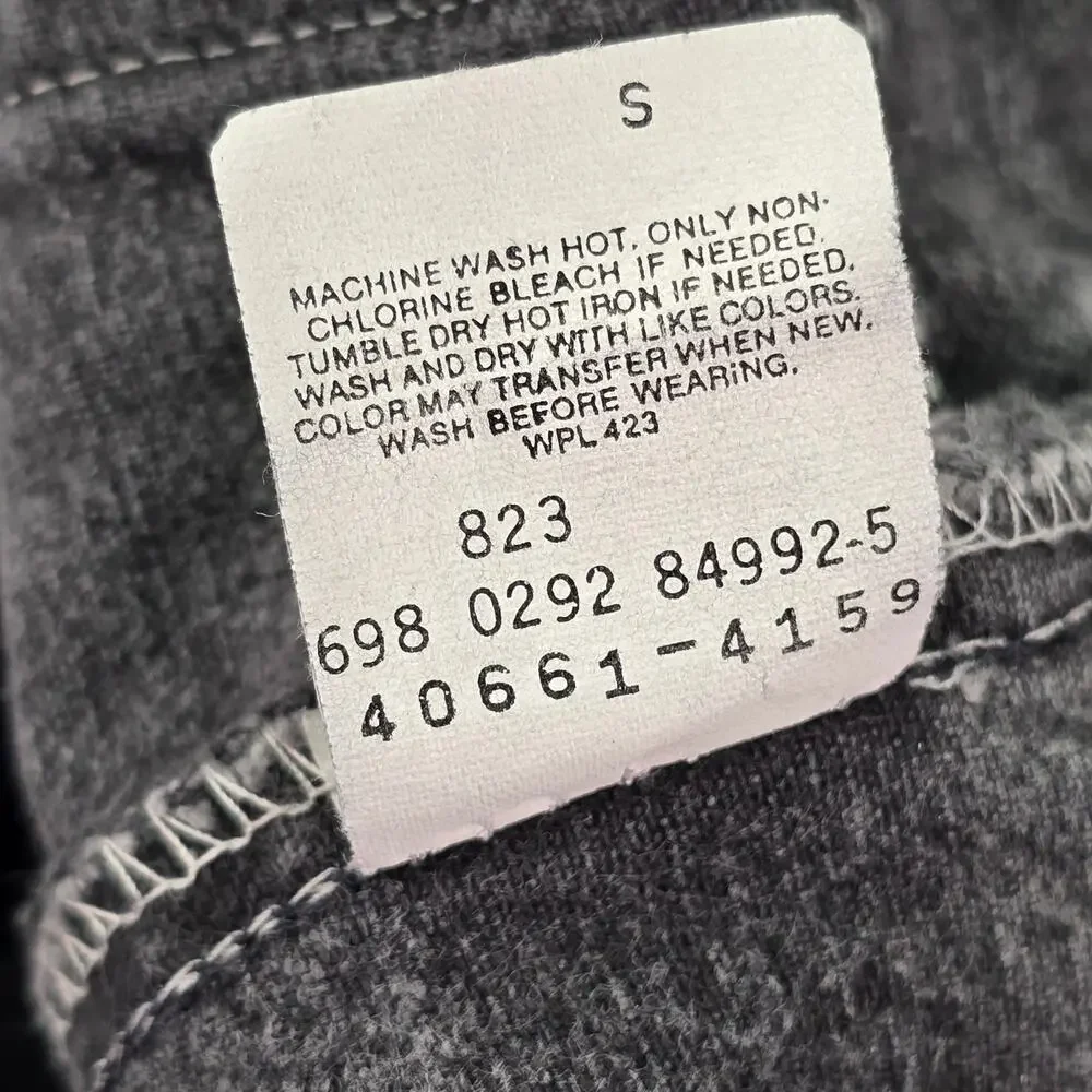 Vintage Levis Silver Tab Jeans Mens 36x34 (34x33) Loose Faded Black Denim USA